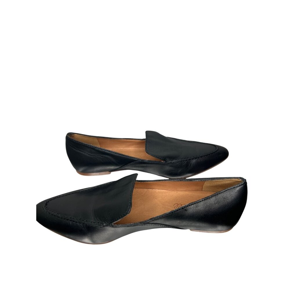 Madewell Frances Black Leather Loafers Size 6.5 - Picture 4 of 10
